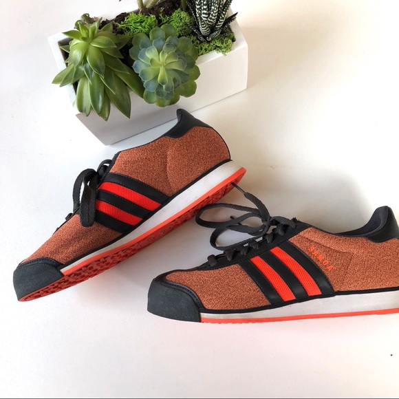 Adidas samoa black and orange Clearance